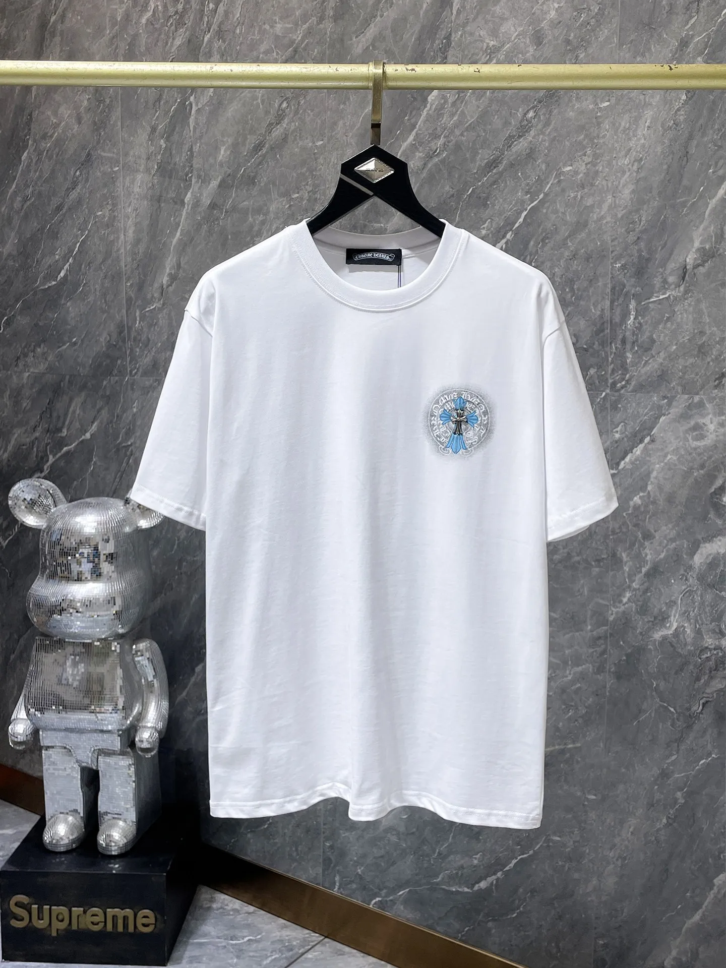 P146 New Chrome Hearts 25ss high-end version for summer! ! High-weight, environmentally friendly and high-quality top-quality fabrics 280g Crota Contrast Color Hand-stitched Button Short Sleeves Counter Synchronization 1:1 Replica Version Recommended Color: Black White Size: S, M, L, XL